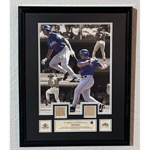 FIRST MLB Texas Rangers Alex & Ivan Rodriguez Rod Squad Game Used Bats 1/250 COA